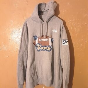 Gray The North Face Men's Hoodie Rams Football Xxl Ttg